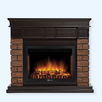 Bricks Wood 25 камень темный, шпон венге (1287017) Firelight Портал